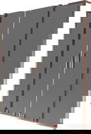 Mexen Velar L Duo двукрилен плъзгащ се екран за вана 150 x 150 cm, графит, розово злато - 896-150-003-42-60