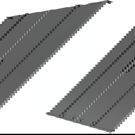 Mexen Velar L Дуо параван за вана 2-крилен плъзгащ се 150 x 150 см, графит, четкано сиво - 896-150-003-42-66