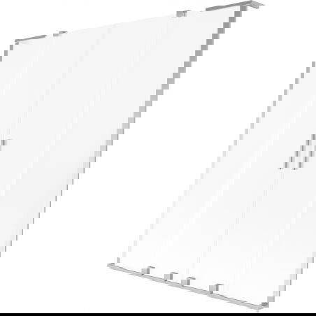 Mexen Velar L Duo параван за вана с 2 крила, плъзгащ се, 150 x 150 см, мраз, хром - 896-150-003-32-01