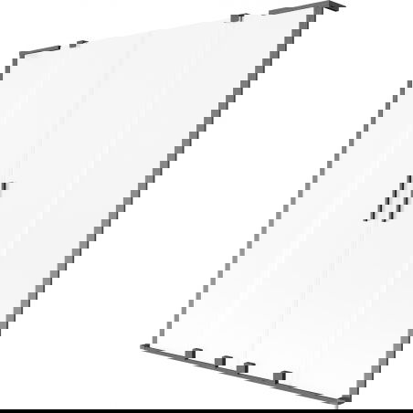 Mexen Velar L Двоен плъзгащ се душ параван с 2 крила 150 x 150 см, матиран, четкан пистолетен сив - 896-150-003-32-66