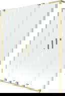 Mexen Velar L Дуо параван за вана, разтегаем с 2 крила, 150 x 150 см, прозрачен, златисто четкан - 896-150-003-02-55