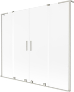 Mexen Velar L Duo двукрилен вана параван, плъзгащ се 180 x 150 см, матова, четкан никел - 896-180-003-32-97