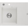 Mexen Ben гранитна мивка с една камера и отцедник, лява 600 x 500 мм, бяла,