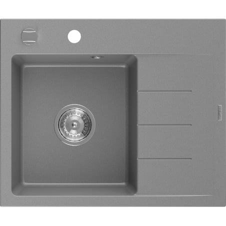 Mexen Ben гранитна кухненска мивка с 1 корито и отцедник, лява 600 x 500 мм,
