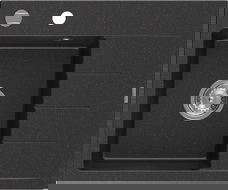 Mexen Ben гранитна мивка с 1 отделение и отцедник, лява 600 x 500 мм,