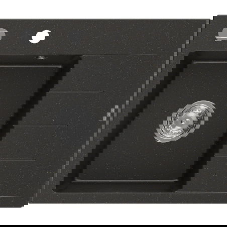 Mexen Ben гранитна мивка с 1 отделение и отцедник, лява 600 x 500 мм,