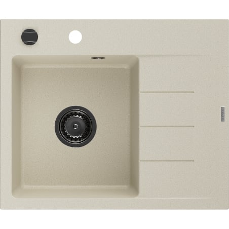 Mexen Ben гранитна кухненска мивка с 1 отделение с отцедник, лява 600 x 500 mm,