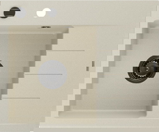 Mexen Ben гранитна кухненска мивка с 1 отделение с отцедник, лява 600 x 500 mm,