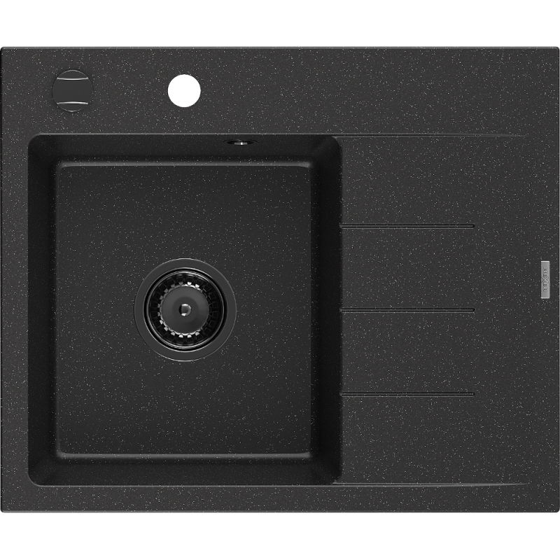 Mexen Ben гранитна мивка с 1 отделение и капковник, лява 600 x 500 мм