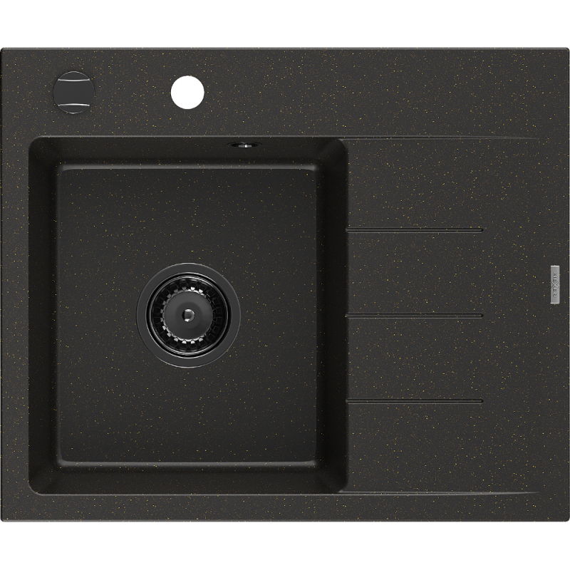Mexen Ben гранитна мивка с 1 отделение и отцеждащо пространство, лява 600 x 500