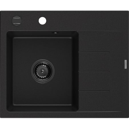 Mexen Ben гранитна кухненска мивка с една камера с извод, лява 600 x 500 мм,