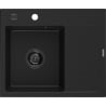 Mexen Ben гранитна кухненска мивка с една камера с извод, лява 600 x 500 мм,