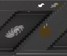 Mexen Ben гранитна мивка с 1 отделение и отцедник, дясна 600 x 500 мм