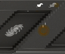 Mexen Ben гранитна мивка с една камера с отцедник, дясна 600 x 500 мм,