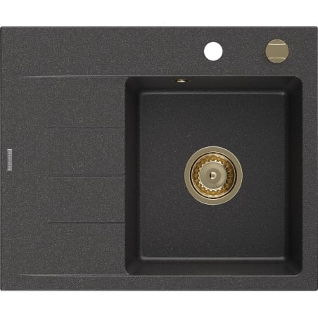Mexen Ben гранитна мивка с една камера с място за отцеждане, дясна 600 x 500 мм,