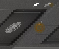 Mexen Ben гранитна мивка с една камера с място за отцеждане, дясна 600 x 500 мм,