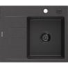 Mexen Ben гранитна мивка с 1 отделение с отцедник, дясна 600 x 500 мм, черна на