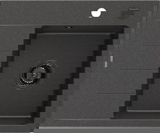 Mexen Ben гранитна мивка с 1 отделение с отцедник, дясна 600 x 500 мм, черна на