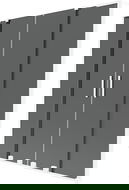 Mexen Velar L Duo вана екран с 2 плъзгащи се врати 140 x 150 см, графит, бял - 896-140-003-42-20