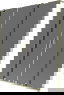 Mexen Velar L Duo преграда за вана 2-крилна плъзгаща, 140 x 150 см, графит, злато - 896-140-003-42-50