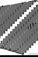 Mexen Velar L Двукрилен душ параван, плъзгащ се, 140 x 150 см, графит, черен - 896-140-003-42-70