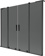 Mexen Velar L Duo двукрилен плъзгащ се екран за вана 170 x 150 см, графит, черен - 896-170-003-42-70