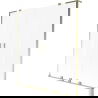 Mexen Velar L Duo параван за вана, 2-крилен, плъзгащ се, 140 x 150 cm, матирано, златисто четкан - 896-140-003-32-55