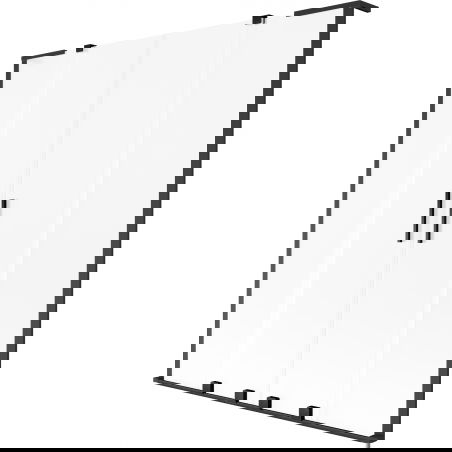 Mexen Velar L Duo двукрилен плъзгащ се вана екран 160 x 150 см, матов, черен - 896-160-003-32-70