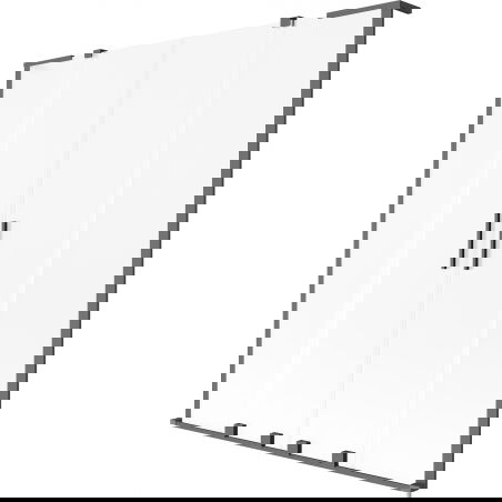 Mexen Velar L Двойна плъзгаща се преграда за вана 2-крилна 160 x 150 см, матирана, пистолет метал - 896-160-003-32-95