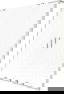 Mexen Velar L Duo двуместен параван за вана с 2 плъзгащи се крила 160 x 150 см, матиран, четкана никел - 896-160-003-32-97