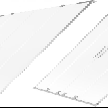 Mexen Velar L Duo двукрилен плъзгащ параван за вана 170 x 150 cm, матиран, хром - 896-170-003-32-01