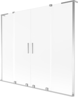 Mexen Velar L Duo двукрилен плъзгащ параван за вана 170 x 150 cm, матиран, хром - 896-170-003-32-01