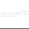 Mexen Line-B предна вана 180 см, златна - 185003180U