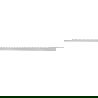 Mexen Line-B стенна наклонена лайсна 120 см лява, инокс - 181002120L