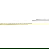 Mexen Line-B стенен завършващ профил 120 cm десен, златист - 185002120R