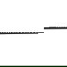 Mexen Line-B вътрешен триъгълен профил 120 cm десен, черен - 187002120R