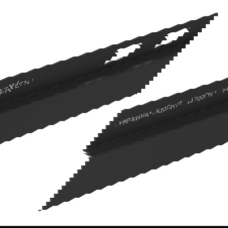 Mexen Line-B прав корниз за стена 120 см, черен - 187002120R