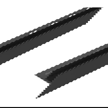 Mexen Line-B наклонена лайсна за стъкло 180 см дясна, черна - 187004180R