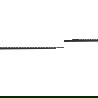 Mexen Line-B стена за душ кабина 180 см дясна, черна - 187002180R
