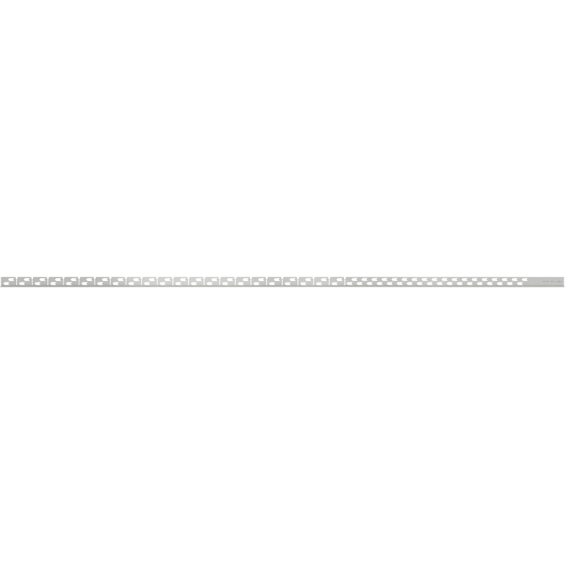 Mexen Line-B подова первазна лайстна 180 см лява, инокс - 181001180L