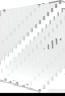 Mexen Velar L Двоен плъзгащ параван за вана, 2-крилен, 140 x 150 см, прозрачен, хром - 896-140-003-02-01