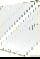 Mexen Velar L Duo параван за вана с двукрилно плъзгане 140 x 150 см, прозрачен, златен - 896-140-003-02-50