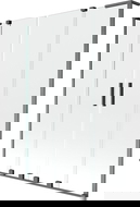 Mexen Velar L Двукомпонентен плъзгащ се душ параван с размери 140 x 150 см, прозрачен, четкащо сив - 896-140-003-02-66