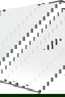 Mexen Velar L Duo параван за вана с 2 крила, плъзгащ се, 140 x 150 см, прозрачен, цвят пистолетен метал - 896-140-003-02-95