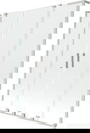 Mexen Velar L Дуо параван за вана с 2 крила, плъзгащ се, 140 x 150 см, прозрачен, четкан никел - 896-140-003-02-97