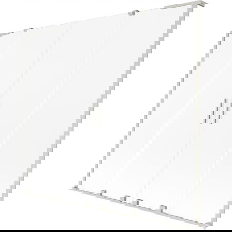 Mexen Velar L Duo вана параван 2-крилен плъзгащ се 200 x 150 cm, скреж, четкан никел - 896-200-003-32-97