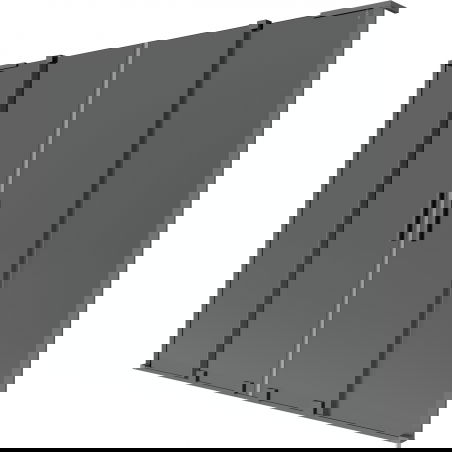 Mexen Velar L Двойна плъзгаща се параван за баня 2-крилен 180 x 150 cm, графит, gun metal - 896-180-003-42-95