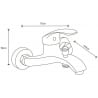 Mexen Fabia DB72 комплект за вана, хром - 746503DB72-00