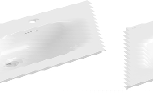 Mexen Vela мивка за вграждане в плот 46 x 46,5 см, бял гланц - 25234500