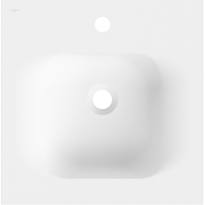 Mexen Vela мивка вградена в плот 46 x 46,5 cm, бяла мат - 25234501